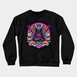 Cyber Sushi Samurai | Cyber Punk Sushi Crewneck Sweatshirt